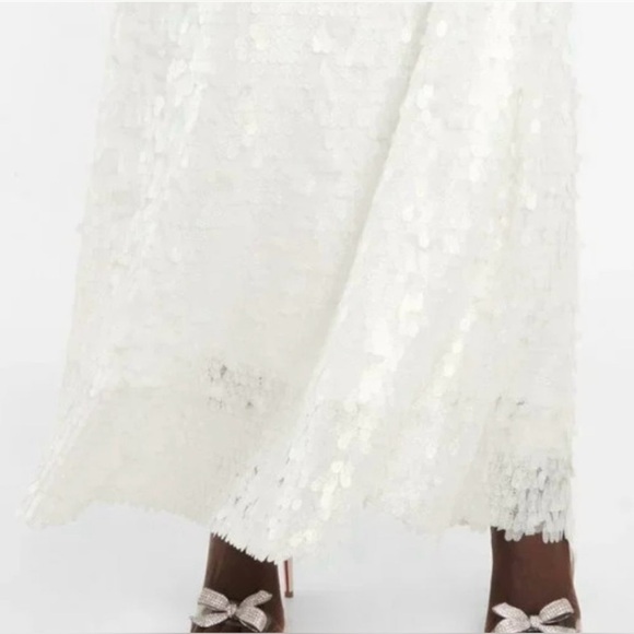 White Sequin Halter Slip Dress - Birger Christensen - Picture 3 of 7